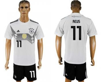 Germany #11 Reus White Home Soccer Country Jersey