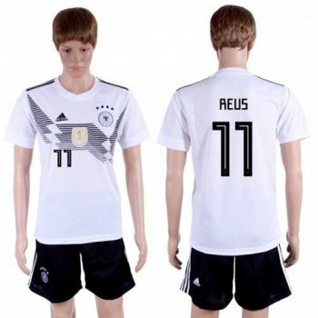 Germany #11 Reus White Home Soccer Country Jersey