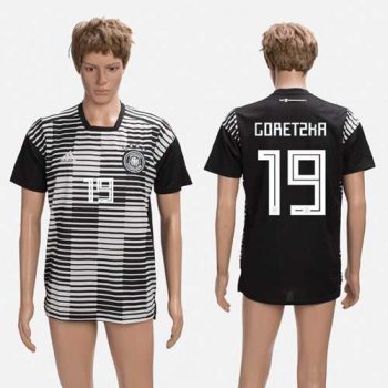 Germany #19 Goretzka Black Soccer Country Jersey