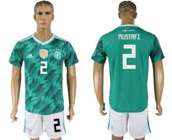 Germany #2 Mustafi Away Soccer Country Jersey