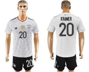 Germany #20 Kramer White Home Soccer Country Jersey