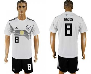 Germany #8 Kroos White Home Soccer Country Jersey