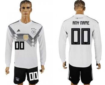 Germany Personalized Home Long Sleeves Soccer Country Jersey