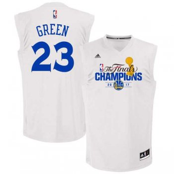 Golden State Warriors #23 Draymond Green White 2017 NBA Champions Jersey