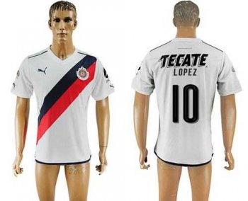 Guadalajara #10 Lopez Away Soccer Club Jersey