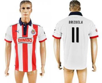 Guadalajara #11 Brizuela Home Soccer Club Jersey