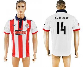 Guadalajara #14 A.Zaldivar Home Soccer Club Jersey