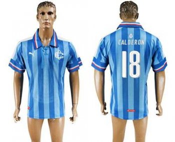 Guadalajara #18 Calderon Blue Soccer Club Jersey