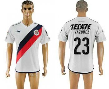 Guadalajara #23 Vazquez Away Soccer Club Jersey