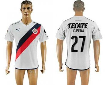 Guadalajara #27 C.Pena Away Soccer Club Jersey