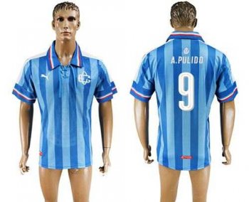 Guadalajara #9 A.Pulido Blue Soccer Club Jersey