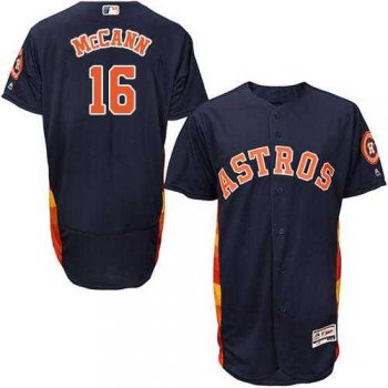 Houston Astros #16 Brian McCann Navy Blue Flexbase Authentic Collection Stitched MLB Jersey