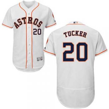 Houston Astros #20 Preston Tucker White Flexbase Authentic Collection Stitched MLB Jersey