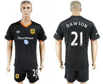 Hull City #21 Dawson Away Soccer Club Jersey