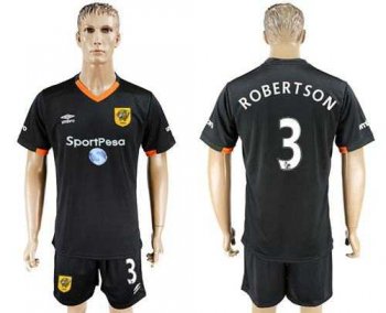 Hull City #3 Robertson Away Soccer Club Jersey