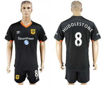 Hull City #8 Huddlestone Away Soccer Club Jersey