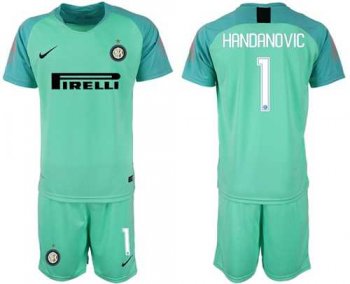 Inter Milan #1 Handanovic Green Goalkeeper Soccer Club Jersey