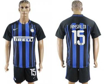 Inter Milan #15 Ansaldi Home Soccer Club Jersey