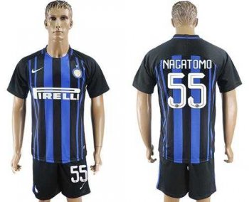 Inter Milan #55 Nagatomo Home Soccer Club Jersey