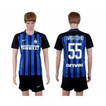 Inter Milan #55 Nagatomo Home Soccer Club Jersey