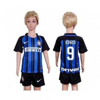 Inter Milan #9 Icardi Home Kid Soccer Club Jersey