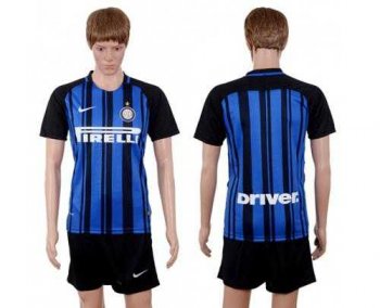 Inter Milan Blank Home Soccer Club Jersey