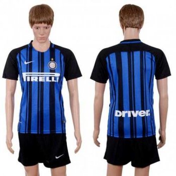 Inter Milan Blank Home Soccer Club Jersey