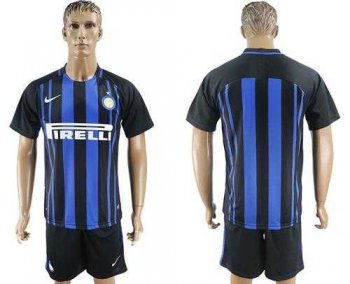 Inter Milan Blank Home Soccer Club Jersey