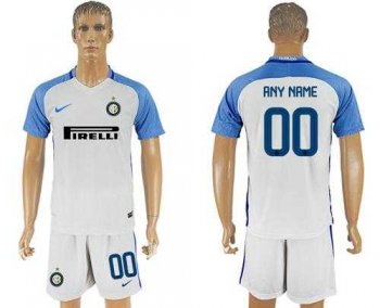 Inter Milan Personalized White Away Soccer Club Jersey