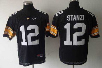 Iowa Hawkeyes #12 Stanzi Black Stitched NCAA Jersey