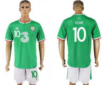 Ireland #10 Keane Home Soccer Country Jersey