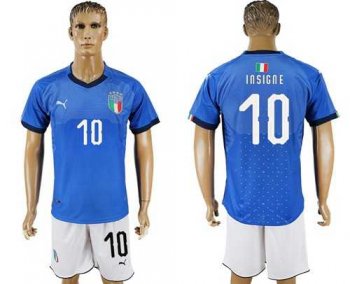 Italy #10 Insigne Home Soccer Country Jersey