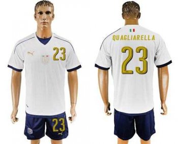 Italy #23 Quagliarella Away Soccer Country Jersey