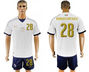 Italy #28 Bonaventura Away Soccer Country Jersey