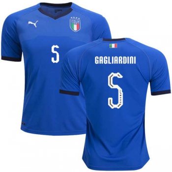 Italy #5 Gagliardini Home Soccer Country Jersey