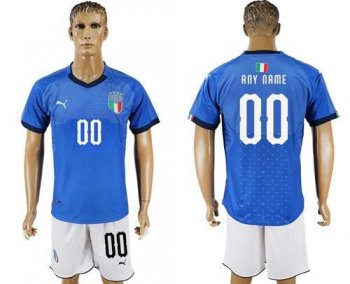 Italy Personalized Home Soccer Country Jersey