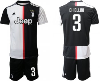 Juventus #3 Chiellini Home Soccer Club Jersey