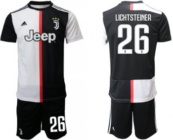 Juventus #26 Lichtsteiner Home Soccer Club Jersey