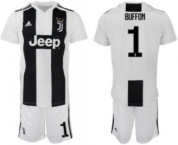 Juventus #1 Buffon Home Soccer Club Jersey