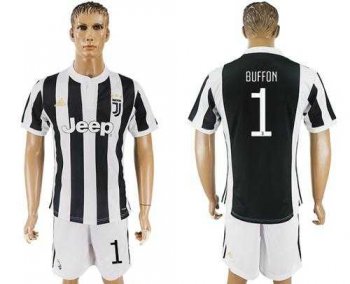 Juventus #1 Buffon Home Soccer Club Jersey