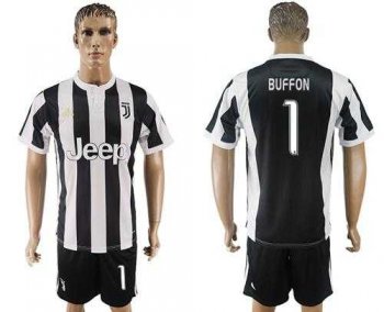 Juventus #1 Buffon Home Soccer Club Jersey