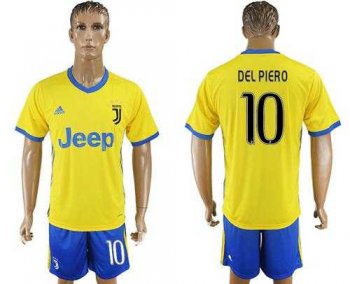 Juventus #10 Del Piero Away Soccer Club Jersey