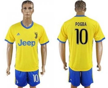 Juventus #10 Pogba Away Soccer Club Jersey