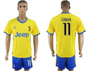 Juventus #11 Coman Away Soccer Club Jersey