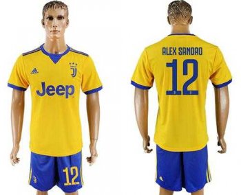 Juventus #12 Alex Sandro Away Soccer Club Jersey