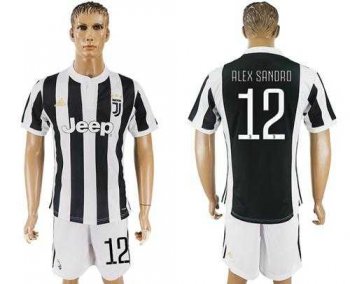 Juventus #12 Alex Sandro Home Soccer Club Jersey