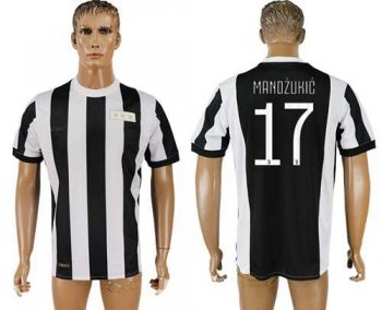 Juventus #17 Mandzukic 120th Anniversary Soccer Club Jersey