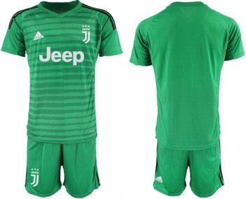 Juventus Blank Green Goalkeeper Soccer Club Jersey