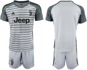 Juventus Blank Grey Goalkeeper Soccer Club Jersey