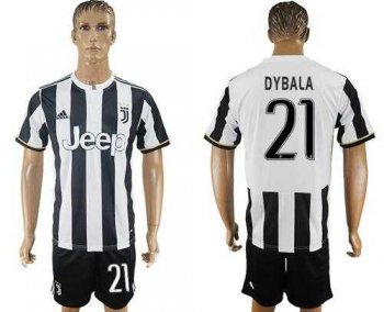 Juventus #21 Dybala Home Soccer Club Jersey